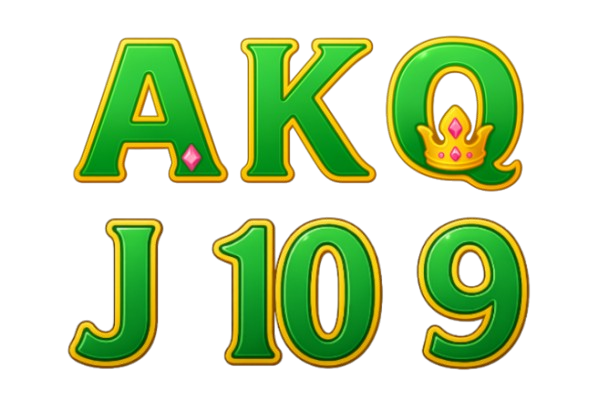 A, K, Q, J, 10, 9